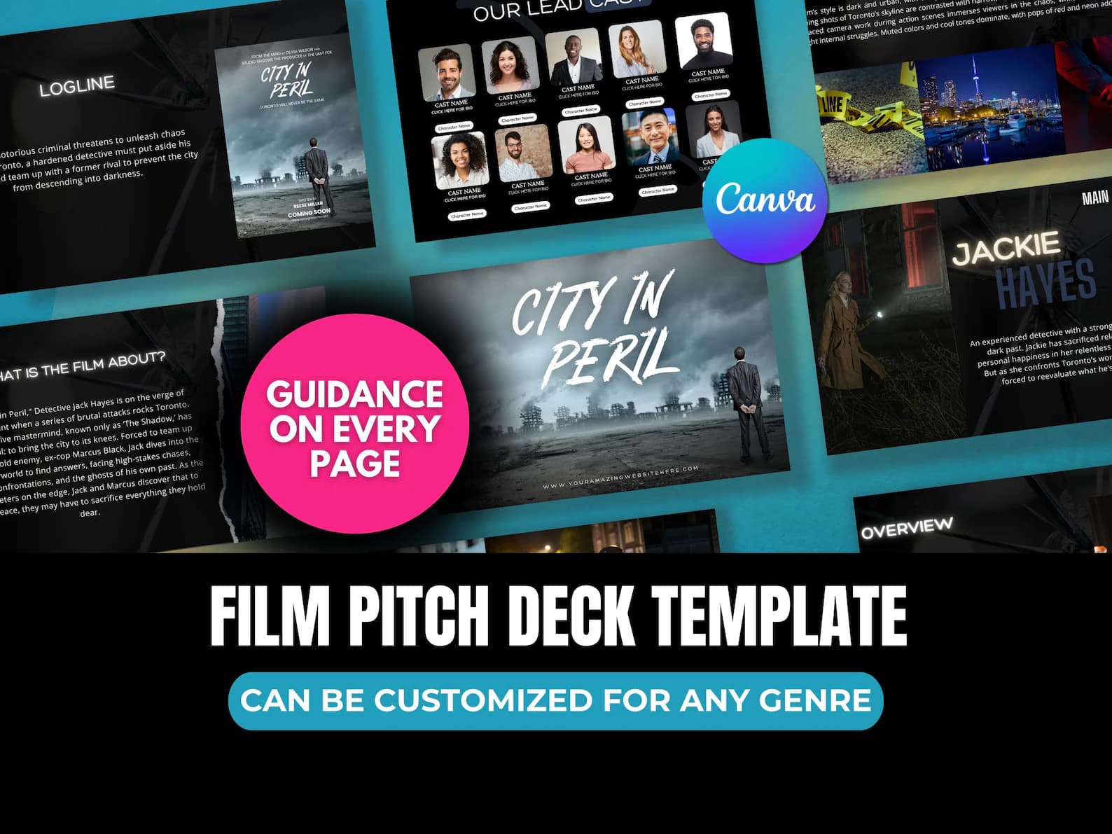 Film Pitch Deck Template preview